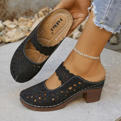 🔥Best Seller-Last Day Sale 60% OFF🔥Women's Breathable Cutout Mules - Lightweight Design for Summer Errands
